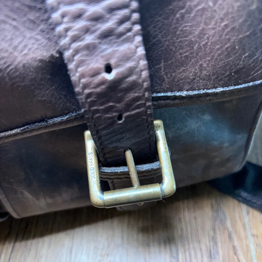 ONA The Brixton Messenger Bag Dark Brown Italian Leather Camera Laptop Satchel
